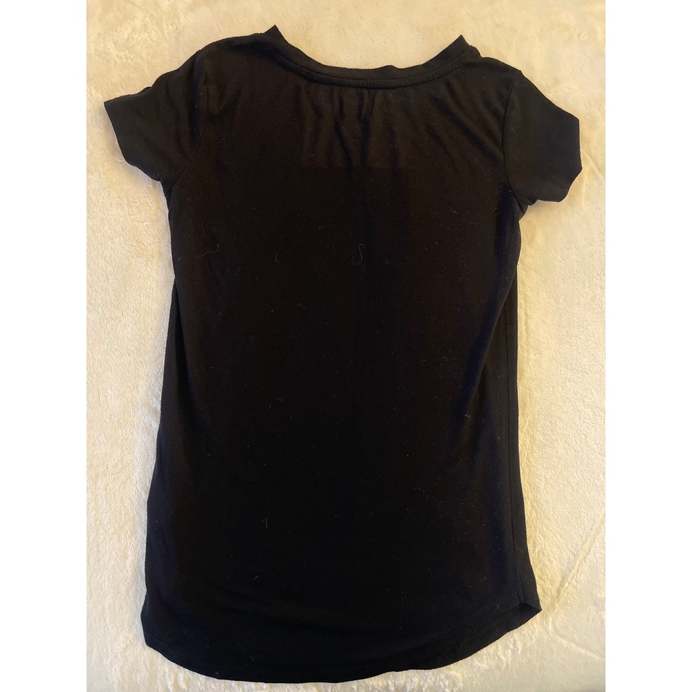 The Print Shop Womens The Weekend Is Calling Graphic Tee Black XS Short Sleeve - Picture 3 of 3